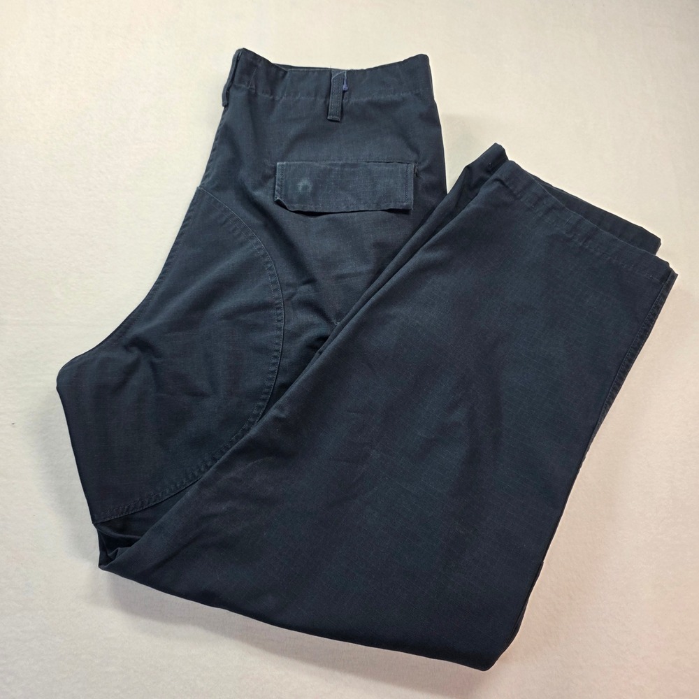 Galls Men's Tactical Cargo Pants Navy Ripstop Large Regular 35-39W‎ 30-32 Inseam